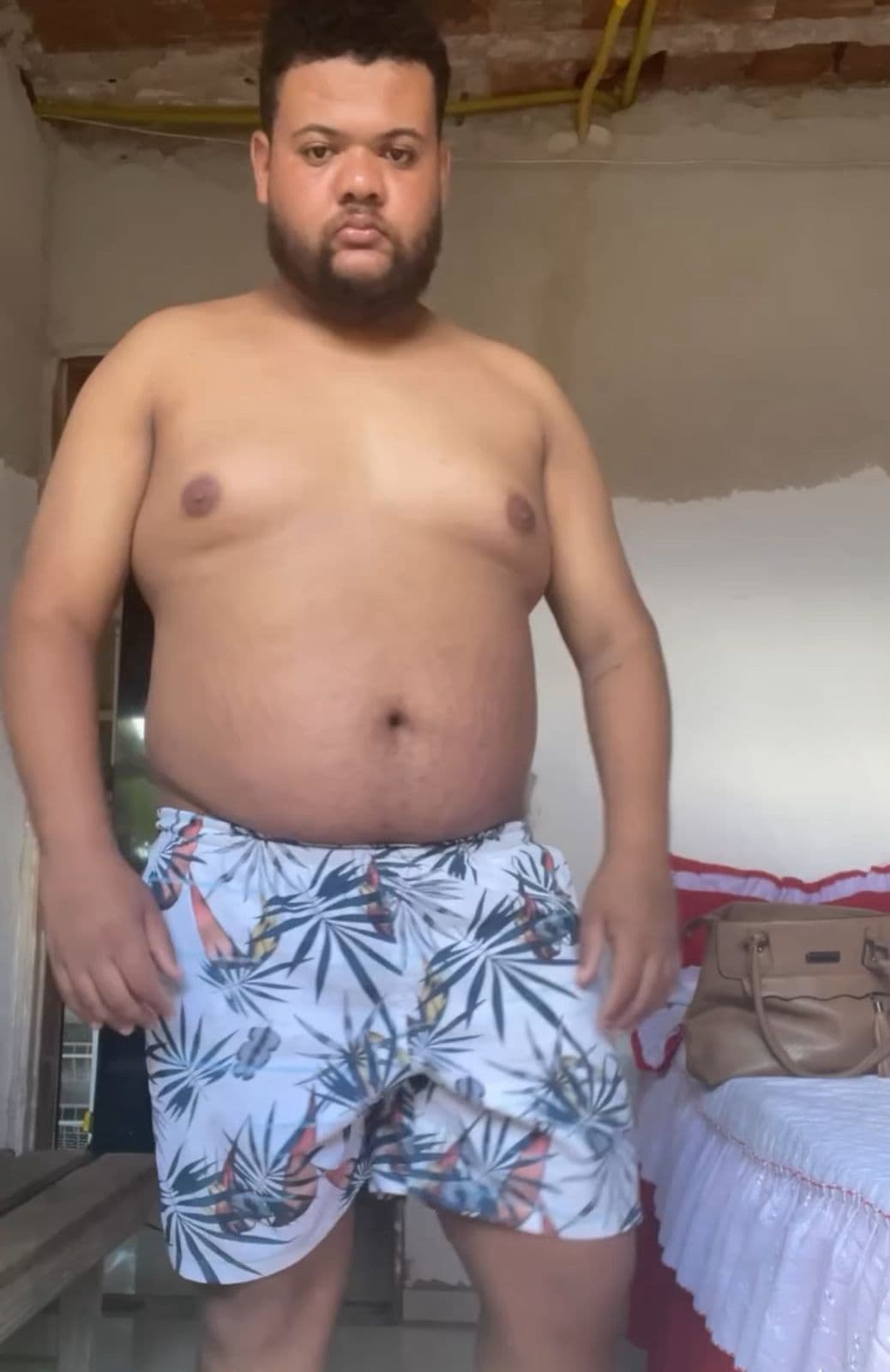 Foto antes da transformação (145kg)
